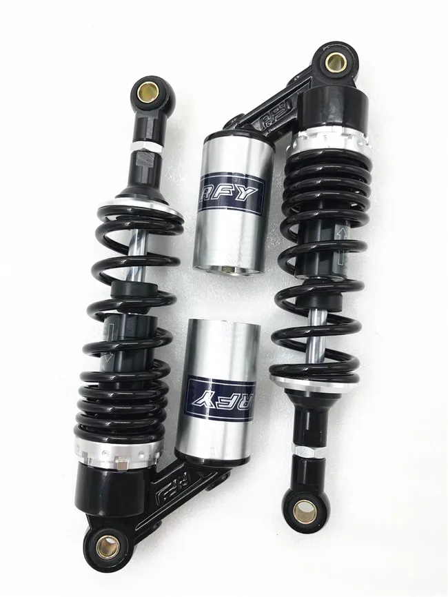 

RFY 1pair 300mm Motorcycle Air Shock Absorber Rear Suspension Yamaha Honda Kawasaki Black and Silver