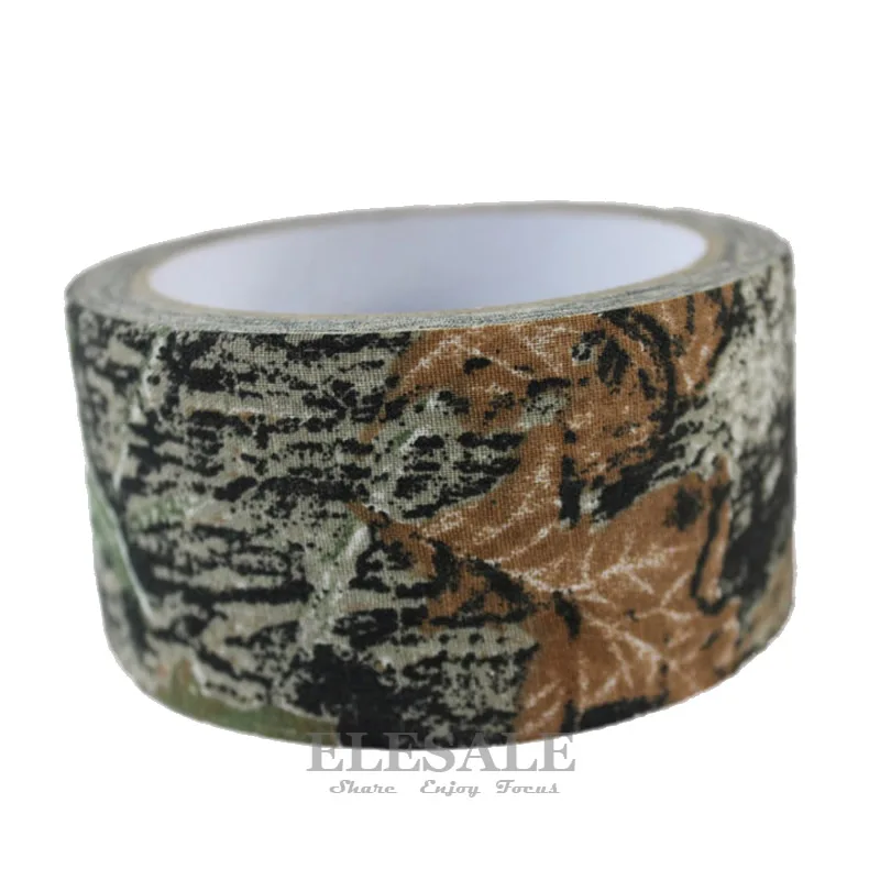 1 Roll 5cm*5m Camouflage Self-Adhesive Tape Hide Cover Anti-Skid Warning Tape For Outdoor Sports Hunting Fishing Cover