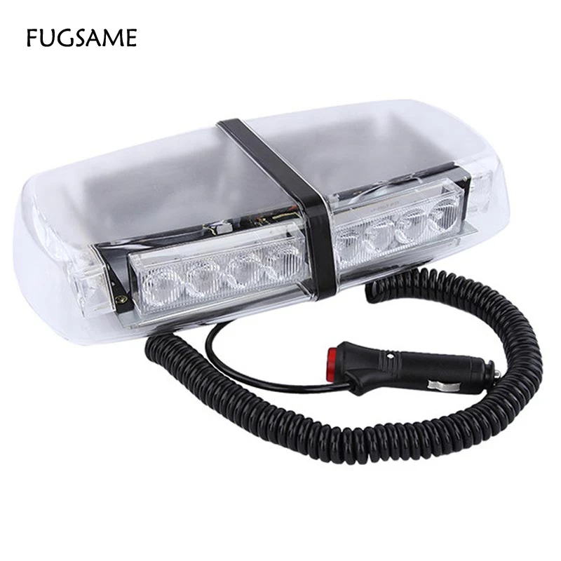 

High Power 24 LED Car Auto Roof Flash Strobe Magnets Emergency EMS Warning Police Light Flashing Lights 24LED White RED BLUE