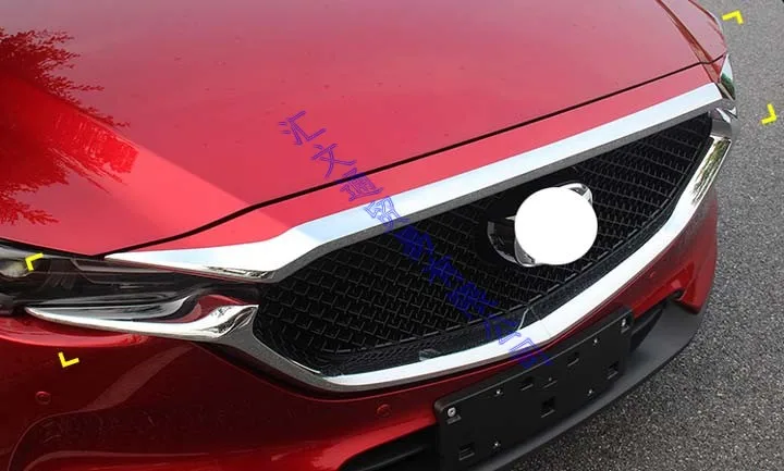 For Mazda CX-5 CX5 2017-2020 Car Accessories ABS Chrome Front Hood Bonnet Grill Grille Bumper Lip Mesh Trim Cover 2018 2019