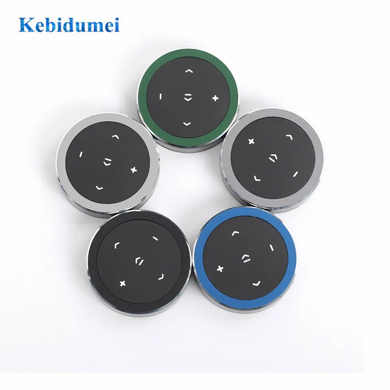 kebidumei Wireless Bluetooth Media Button Remote Selfie Control Start Siri Car Motorcycle Steering Wheel Music For iphone Huawei