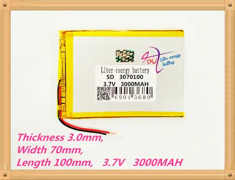 7-9 Inch Tablet Lithium Battery 3.7V 3000mA Liter energy battery