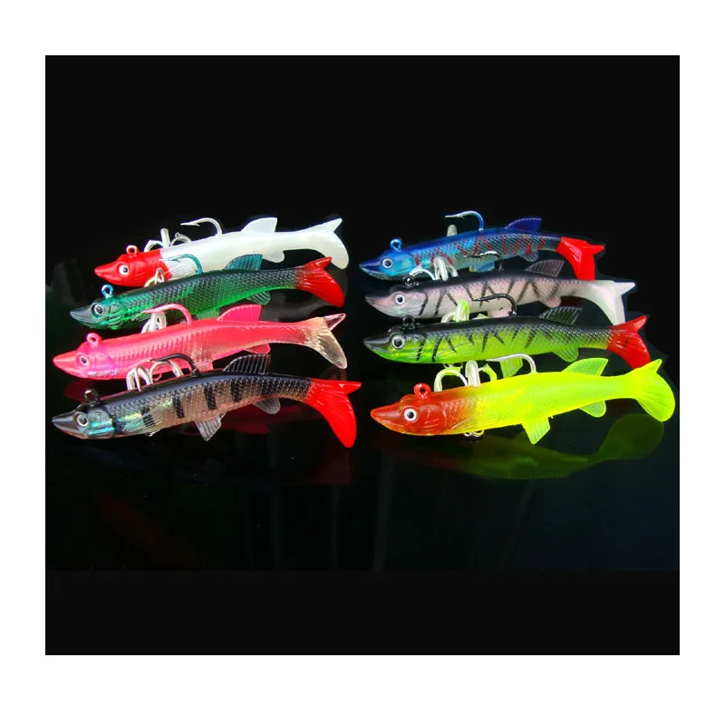 Fishing Soft Lure Lead Fish Jig Head Worm Bait 18g 27g 33g 3D Eye Artificial Sardine Lures 1 Piece Sale