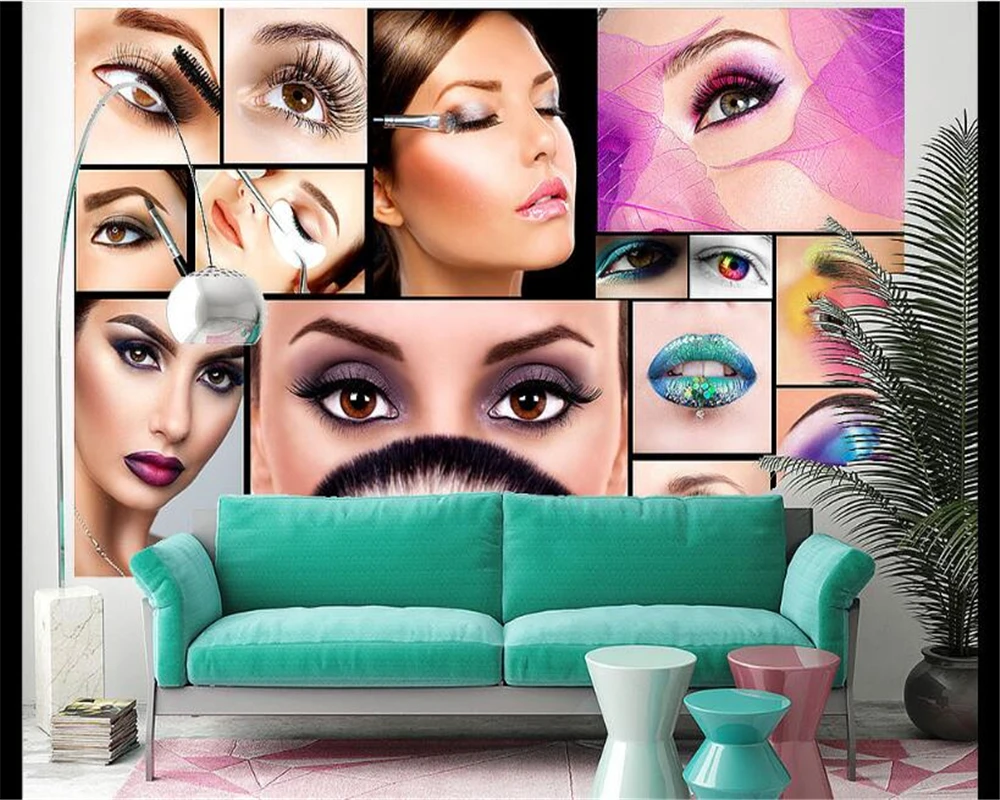 beibehang Fashion personality senior silk cloth wallpaper beautiful makeup background wall makeup makeup wall 3d wallpaper