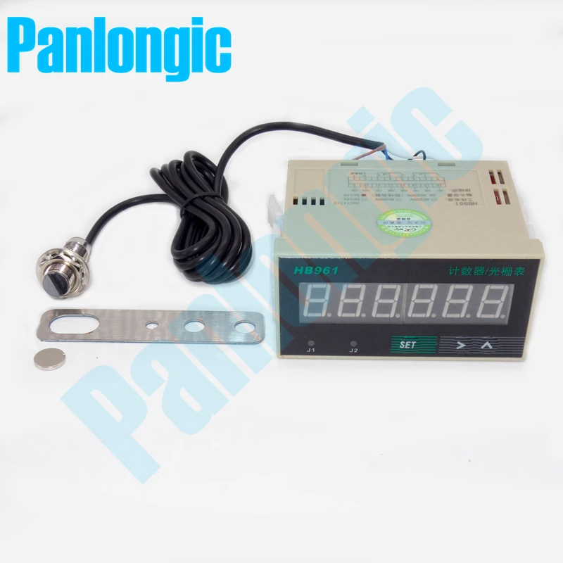 LCD 6-digit Bidirectional Reversible Proximity Switch Displacement Counter Accumulated Addition and Subtraction Counter