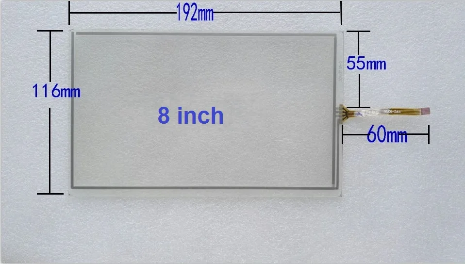 

Новинка, 8 дюймов, 4-проводная линия, длина 60 периферийных 192*116, сопротивление навигации, сенсорный экран, 10 шт.