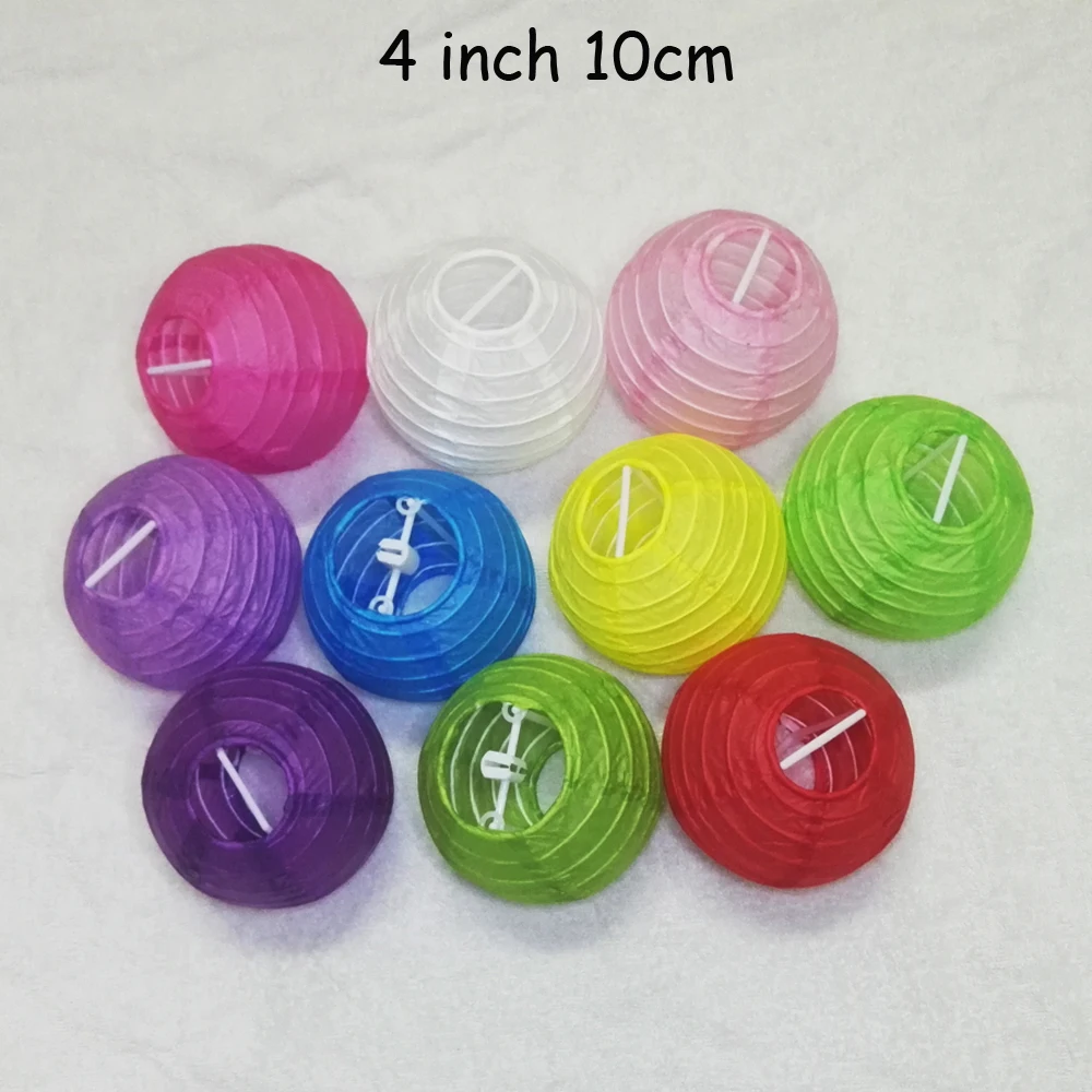 

50 Pieces 4 Inch 10cm Mini Size Beautiful Chinese Paper Lanterns For Private Party and Wedding Decoration Paper Balloon
