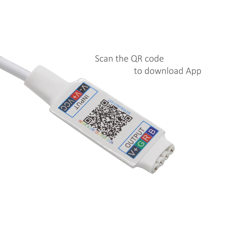 Mini RGB Bluetooth Controller DC 5V 12V 24V Mini Muziek Bluetooth Controller Licht Strip Controller voor RGB RGBW LED Strip