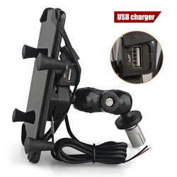 GPS Navigation Phone Holder For HONDA F5 CBR650F VFR1200 BMW S1000RR HP4 2010 14 15 Motorcycle Frame Bracket Support USB Charger
