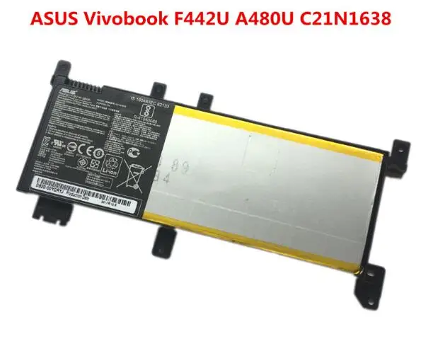 

New genuine Battery for ASUS VivoBook 14 X442UA X442UQ X442UR X442UF F442U A480U C21N1638 7.6V 38WH