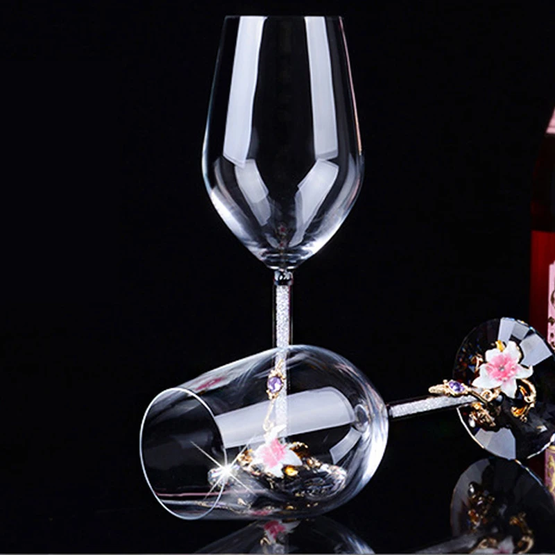 

High quality Creative Lead-free Crystal Premium Red Wine Glass Large Goblet Wine Cup Wedding Gift Set Bar Party Family Drinkware