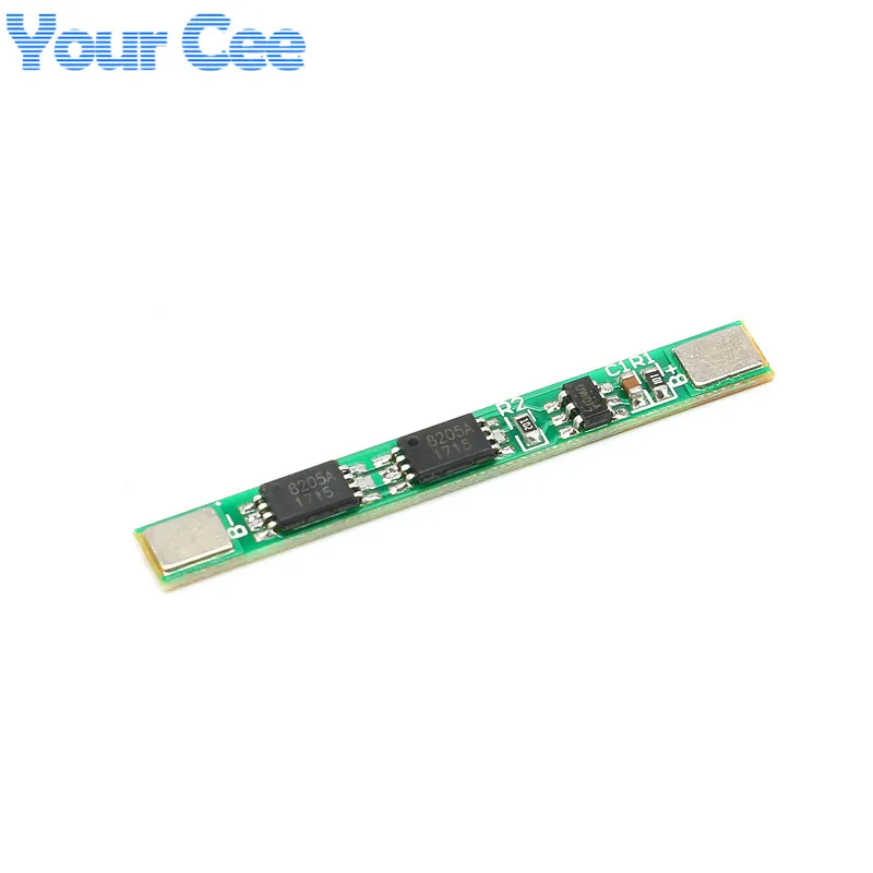 20pcs/1pc 1S 3.7V 4A li-ion BMS PCB attery Protection Board Module li-ion BMS PCM PCB 18650 lithium ion li Battery Double MOS