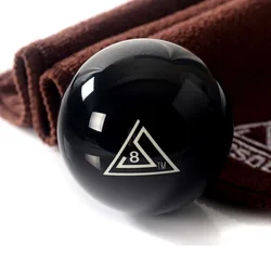 Free Shipping BC003 1pcs Cuesoul Durable Pro Cup Resin 2 1/4 6oz Billiard Snooker Pool Table Black 8 Ball With Clean Cue Towel