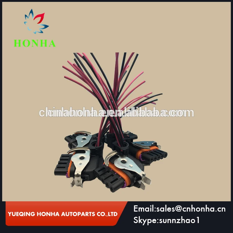 

Free shipping 5pcs/lot 5 Pin/Way Engine Harness Connector Generator Plug With Wire or without wire For BOSCH 18242000000