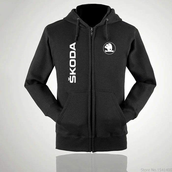 

Man Women New Fashion Zipper SKODA Sweatshirt Hoodies For Winter Autumn Tops Coat Outwear