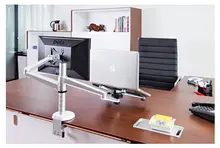Dual Arm 27 Inch Monitor and Laptop Stand #5