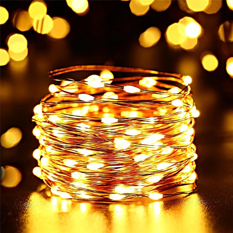 LED Solar String Fairy Light 12 M 100 LEDS 22 M 200 LEDS Premium Kwaliteit Waterdichte Solar Power Warm Wit voor Tuin Decoratie