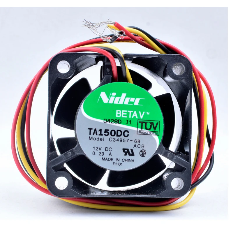 Brand new original TA150DC C34957-68 4cm 4028 40x40x28mm DC12V 0.29A 3 line 1U server power cooling fan