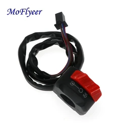 MoFlyeer Motorbike Handlebar Mount Push Button Start Kill ON OFF Headlight Fog Light Switch 12V Motorcycle Switches