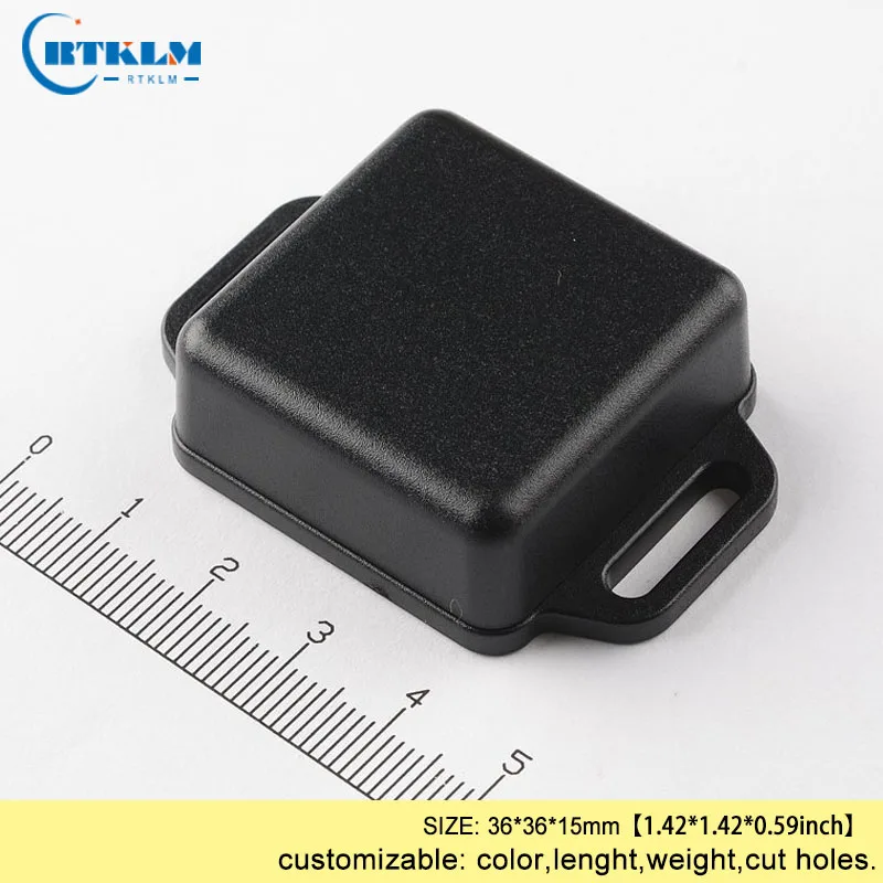 36X36X15mm Wall-mounted diy project plastic enclosure abs plastic project case black small junction box