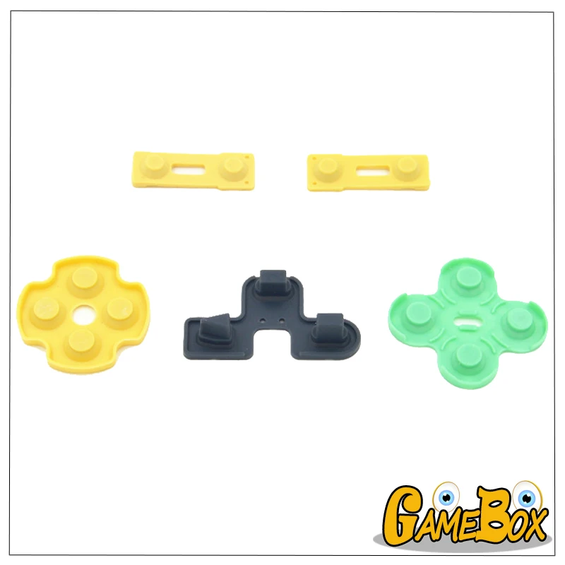 1set/5pcs 전도성 접착 시트 고무 패드 PS2 컨트롤러 용 실리콘 버튼 접촉 교체