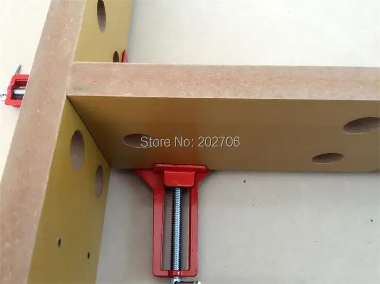 알루미늄 직각 클램프 DIY 유리, 90 도 Mitre 코너 클램프, 그림 거치대, 4 인치, 100mm, 1 개, 4 개