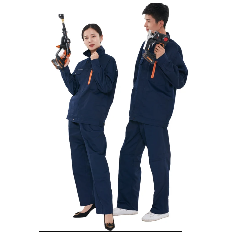 working clothes for men Women mechanic car workshop maintenance Wear and stain resistant overall work Top+pants set S-3XL