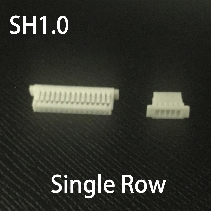 SH1.0 1.0mm Pitch 12P 13P 14P 15P 16P 18P 20P Pins Single Row Plastic Shell Female Plug JST Line Wire Connector Housing