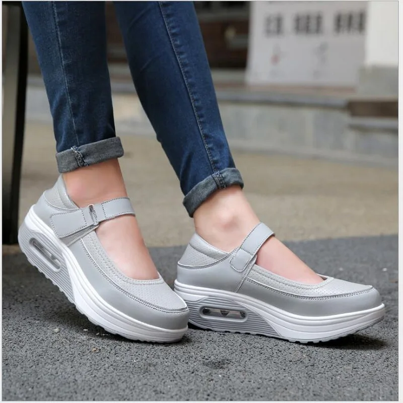2021 Spring Summer Casual Women Shoes Flat Platform Sneakers Zapatos Mujer Fashion Flats Leather Chaussures Femme