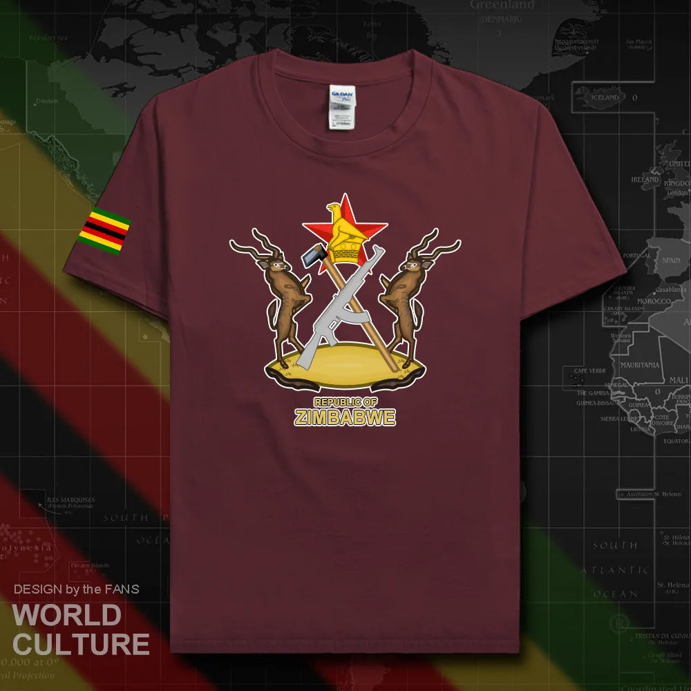 Zimbabwe men t shirt 2018 jersey nation team tshirt 100% cotton t-shirt clothes tees country sporting ZWE Zimbabwe Zimbabwean 20