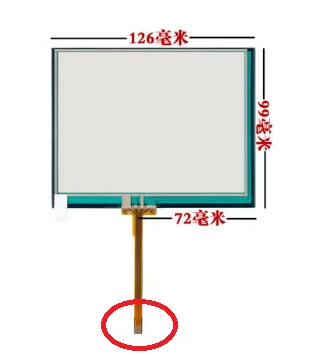 

5,6 дюймовый сенсорный экран 126*99 для AT056TN04 V.6 TM056KDH01 TM056KDH02, сенсорная панель