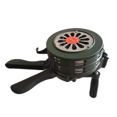 Safurance Green Aluminium alloy Crank Hand Operated Air Raid Emergency Safety Alarm Siren Home Self Protection Security