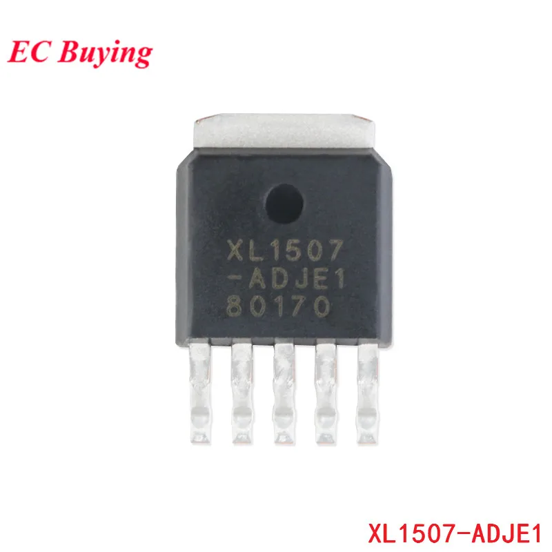 10pcs SMD XL1507 XL1507-ADJE1 TO252-5 3A 150khz Buck Step Down DC Power Converter Regulator IC Chip Integrated Circuit Original