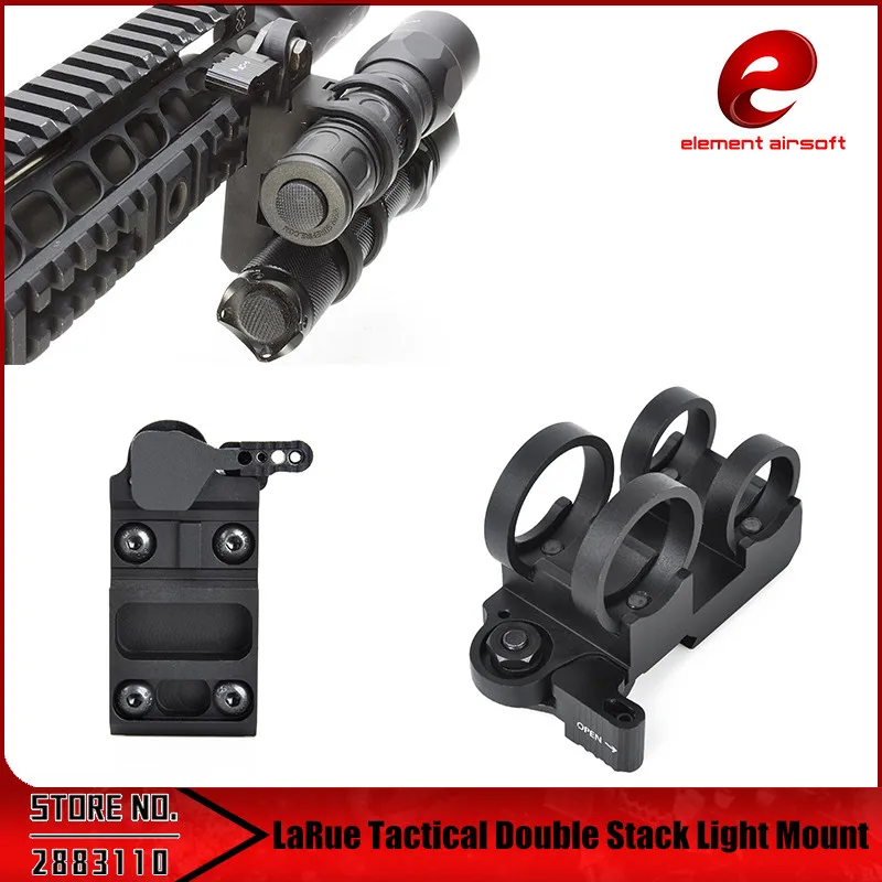 

Element Airsoft LaRue Tactical Double Stack Light Mount 1.040" and 0.760" NO Logo EX302