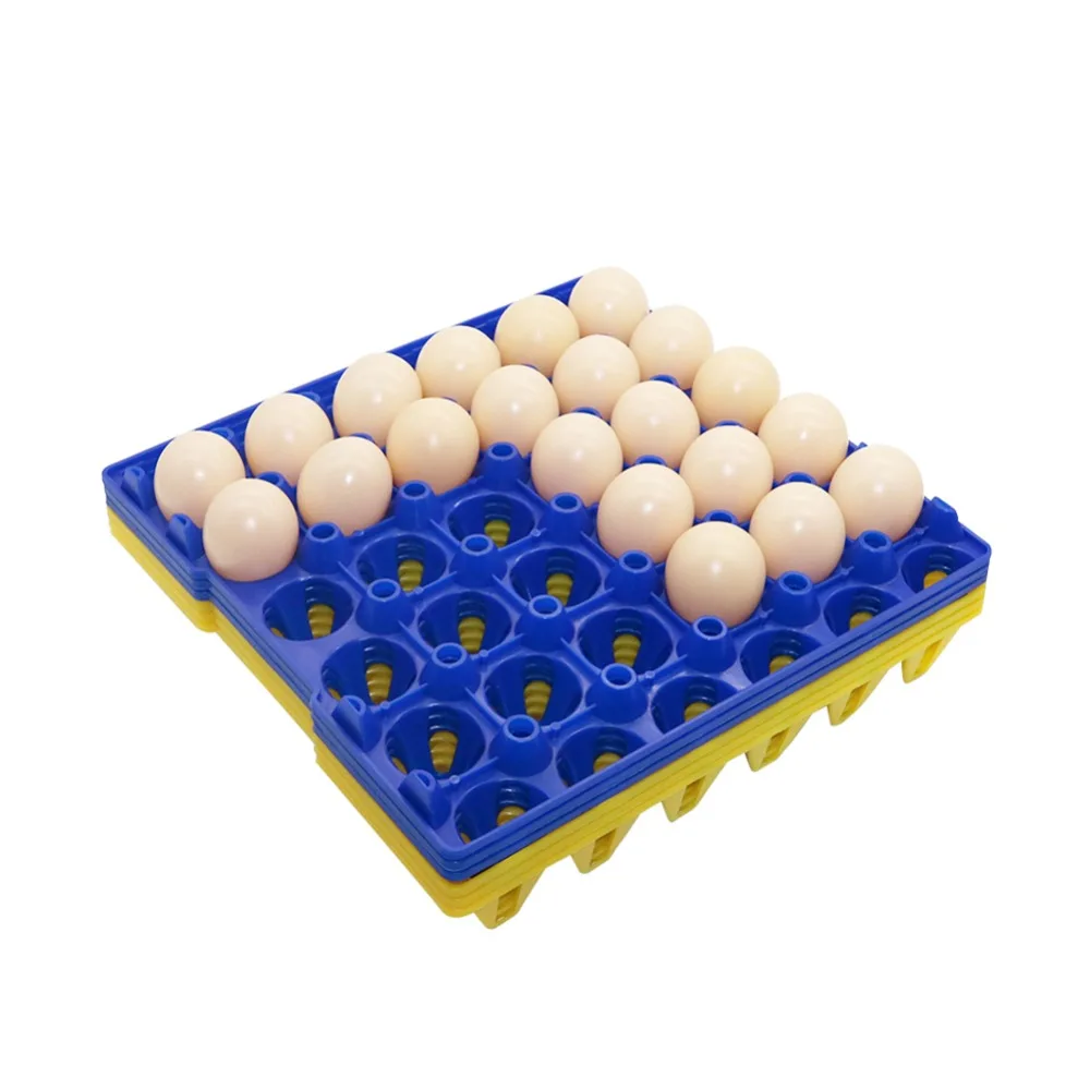 30 Eggs Capacity Commercial Chicken Farm Plastic Layer Egg Tray Turnover Transport Tool Poultry Equipment 29x29x5cm 2 Pcs