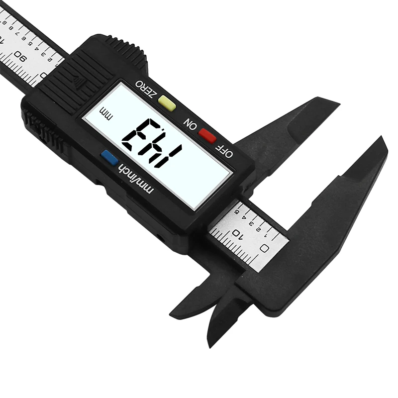 JIGONG 150mm 6'pollici LCD digitale elettronico in fibra di carbonio corsoio calibro micrometro strumento di misurazione