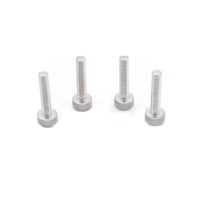 2pcs M8 stainless steel hand screw bolt round heads knurling net screws home decoration bolts  10mm-40mm length