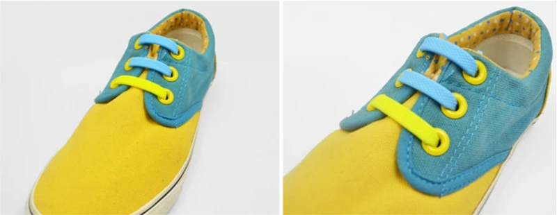 16 Teil/satz Schnürsenkel ohne Krawatte für Kinder und Erwachsene, 13 Farben, elastische Silikon-Schnürsenkel, sportliche Laufschuhe, Spitze, alle Turnschuhe passen – Detail 16