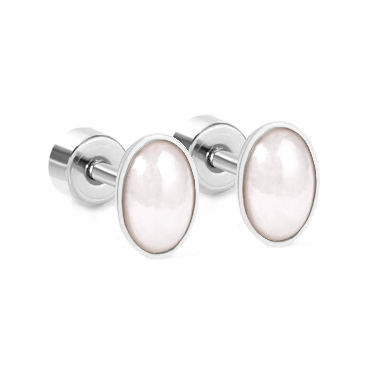 LUXUSTEEL Stainless Steel Oval Earring Fashion Jewelry Brinco Party Pendientes Mujer Gold Color Plus Earring Wholesale Bijoux