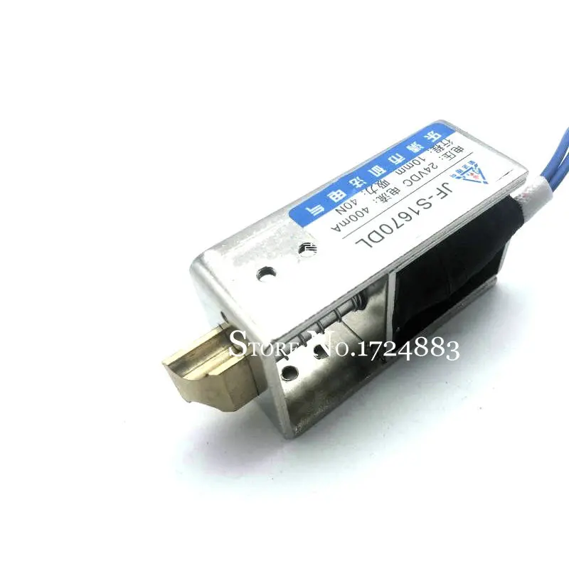 DC 12V 24V electric lock linear solenoid lock door lock of Safe box JF-1670DL Magnetic Lock for the Cabinet door lock