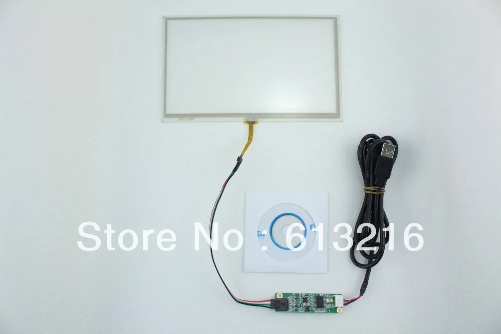 

7 inch 4-Wire Resistive Touch Panel + USB port Controller card +CD Room work with AT070TN90/TN92/TN94