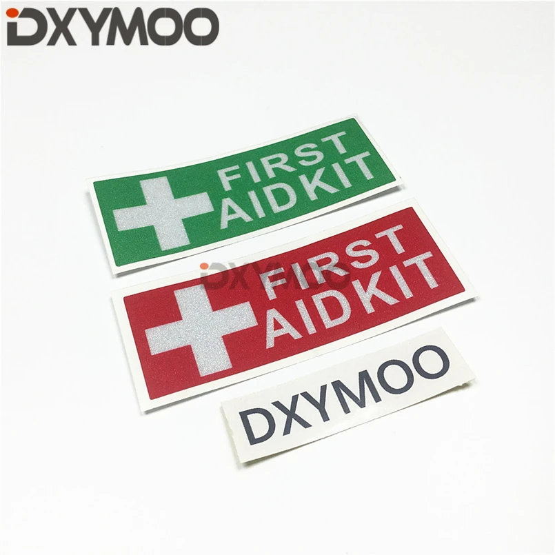 Warning Letters Car Stickers FIRST AID KIT Emergency Decorate DIY Bumpers 3M