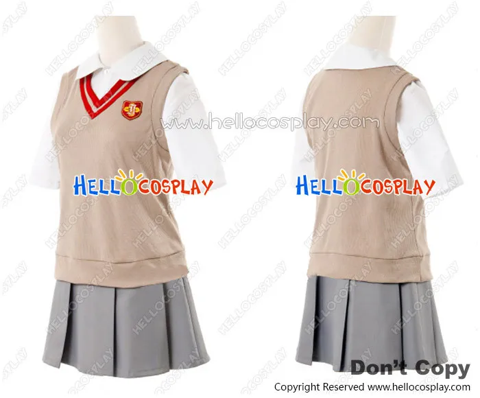 Toaru Kagaku No Railgun Cosplay Misaka Mikoto Costume Girl Unifrom H008