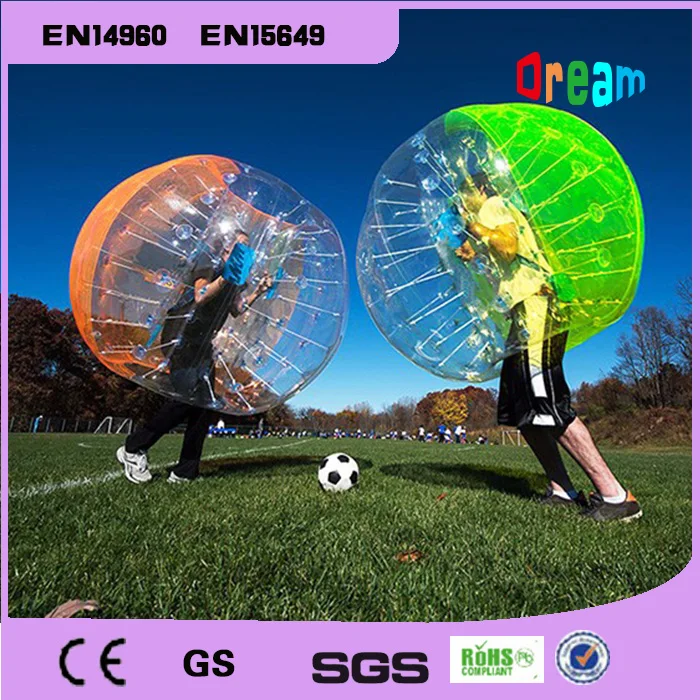 Free Shipping 1.2m TPU Inflatable Zorb Ball Bubble Soccer Football Ball Inflatable Human Hamster Ball Bumper Ball For Kids