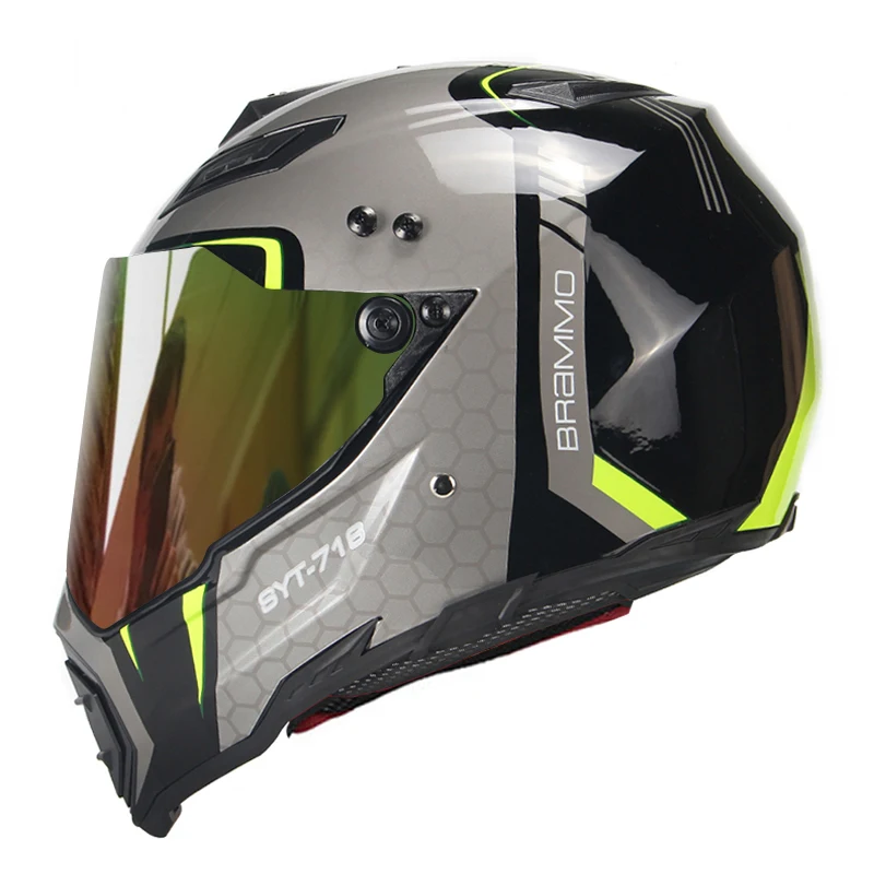 Motorcycle Full Face Helmet Modular Replacement Visors Sun Shields Lens Accessory 3 olours for helmet SYT-716 image 5