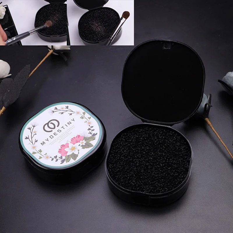 Quick Color Off pędzle do makijażu Cleaner pędzel czyszczący do makijażu gąbka Remover Brush Eyeshadow gąbka narzędzie do czyszczenia