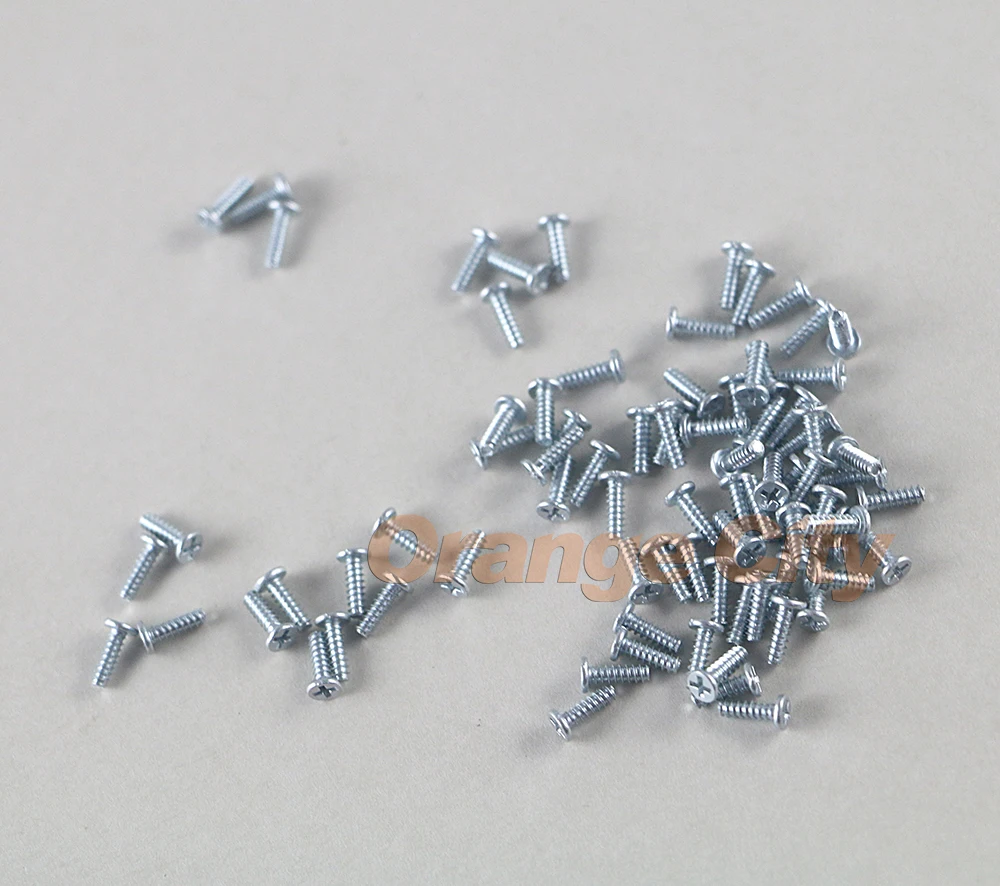 10PCS For PSVITA PSV 2000 Game Console Shell Silver Black Philips Head Cross Screws for PS Vita PSV2000