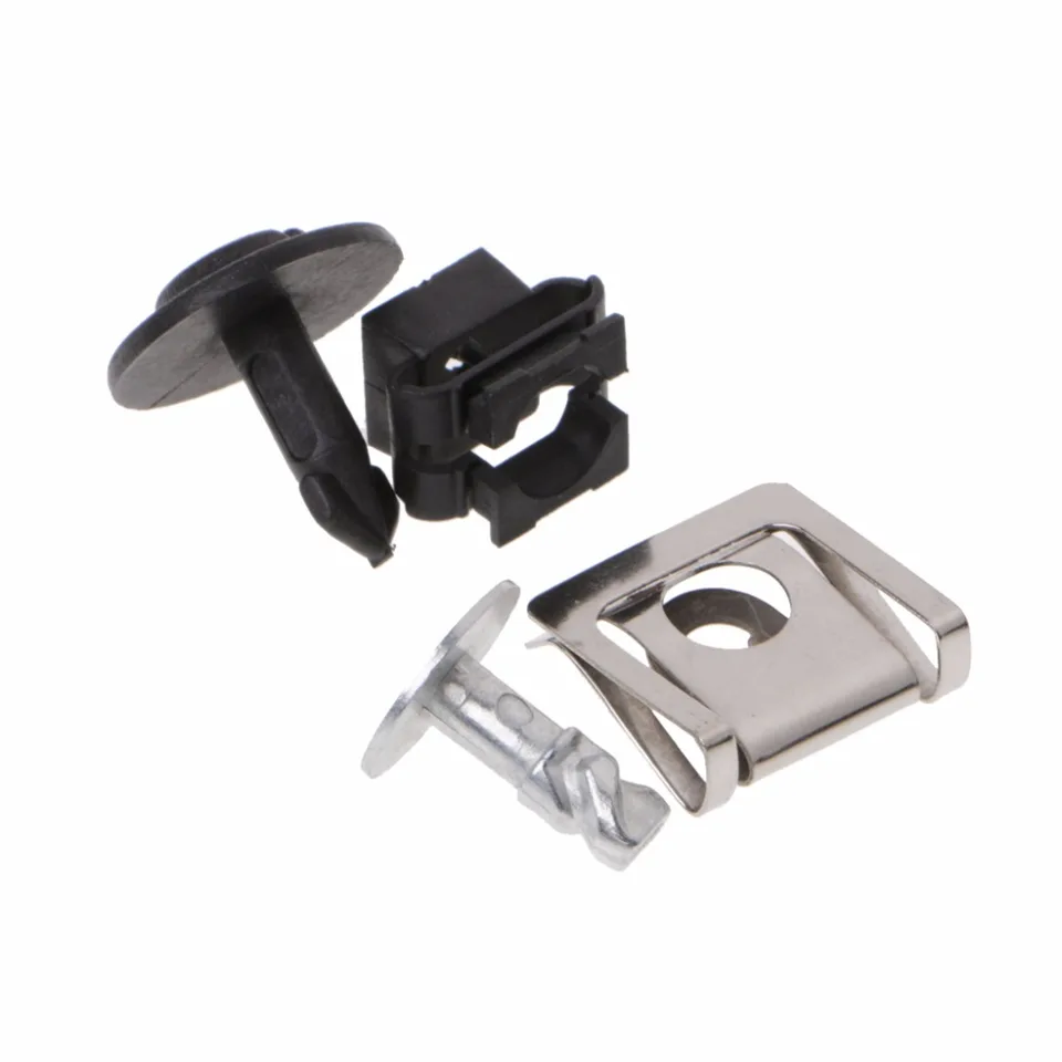 DZMZL 10 Set Sotto Coperchio Motore Sottoscocca Vite Clip Metallo Kit per Audi A4 A6 per VW Skoda 8D0805121