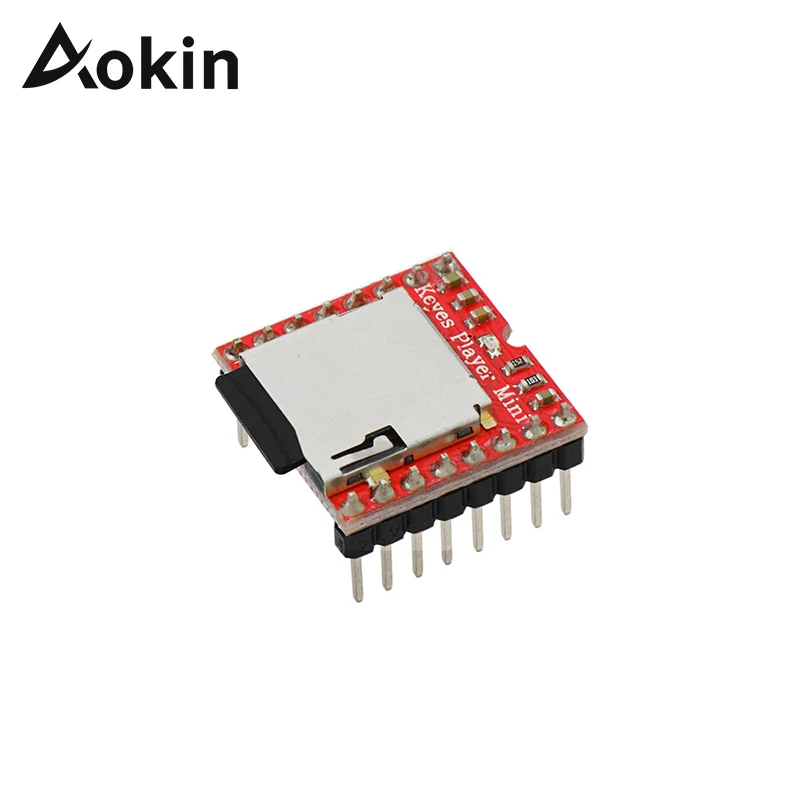 Aokin Mini MP3 Speler Module TF Kaart U Disk Mini MP3 Speler Audio Voice Module Board Voor Arduino DFPlay Min board