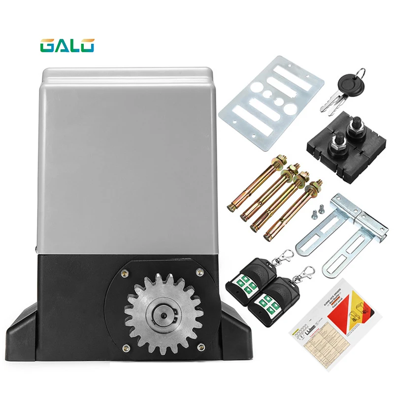 220VAC 800Kg Remote Control Automatic Sliding Gate Motor/Automatic Sliding Gerbang Pembuka Mesin dengan 4M Nilon Rak